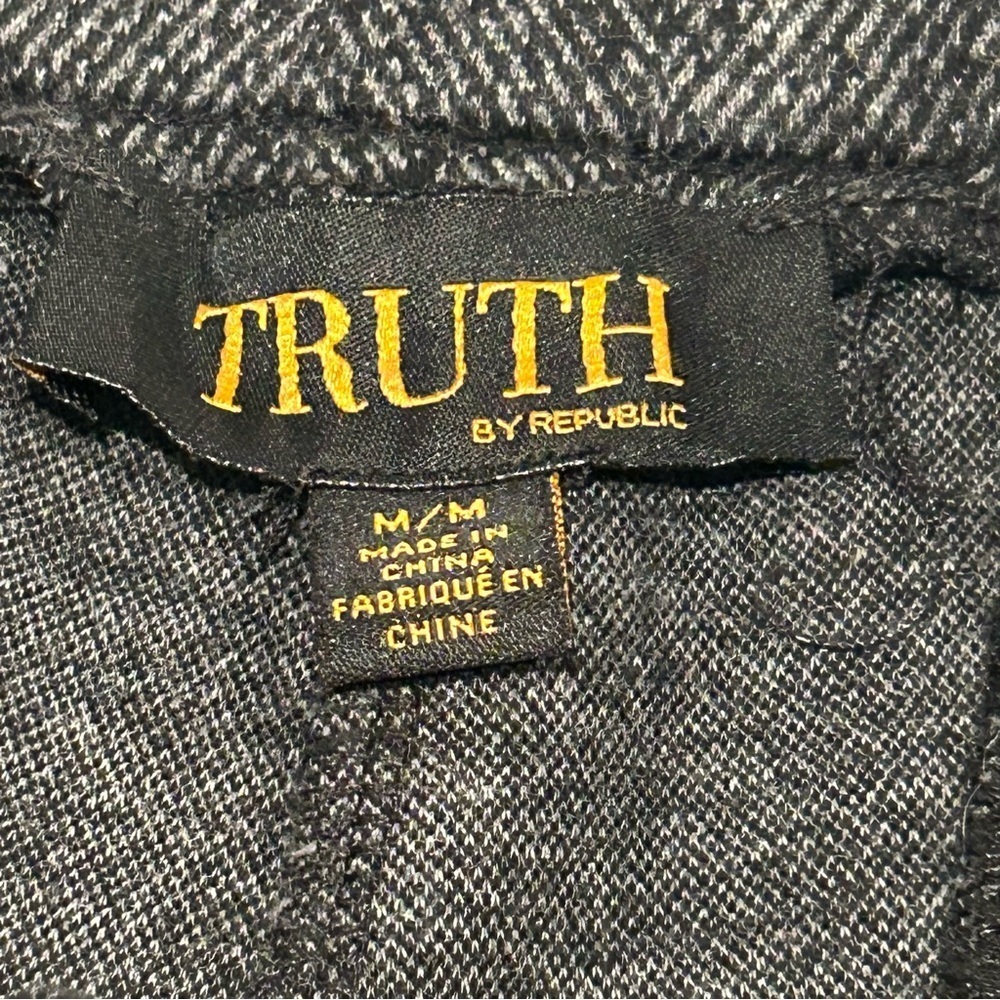 TRUTH BY REPUBLIC Woman’s Pull-On Dress Pants Herringbone Sz Medium - Picture 6 of 8